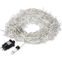 Monzana Kerstverlichting Lichtgordijn LED Kerst Koudwit 15m