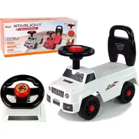 Lean Toys Lean Cars Car Rider QX-5500- 2 Hoorn Rugleuning Wit