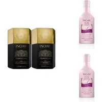 INOAR Moroccan keratine behandeling incl. verzorging ( Pos Progresso shampoo en conditioner )