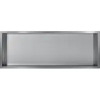 Guido Gusto Gun metal RVS Inbouwnis 30x90x10cm