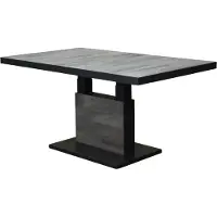AVH-Collectie Vegas lounge-diningtafel 140x85xH51-74 cm in hoogte verstelbaar antraciet