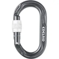 Edelrid Kiwi Screw Karabijnhaak, grijs 2023 Karabijnhaken