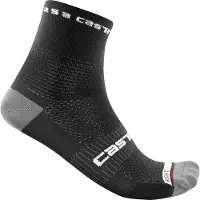 Castelli Fietssok Castelli Rosso Corsa Pro 9 Sock Black-Schoenmaat 36 - 39