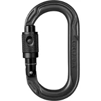 Edelrid - Oval Power 2500 Permalock - Beveiligde karabiner zwart/grijs