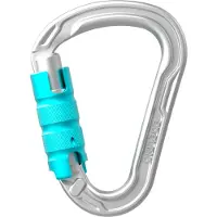 Edelrid HMS Strike Triple Karabiner (Maat One Size, Zilver)