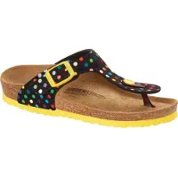 Birkenstock Kinderen Gizeh Rivet Logo Slippers (Maat 31, Zwart)
