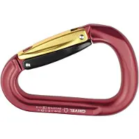 Grivel Mega K6G HMS Solid Straight-Twin Gate Orange Klimkarabijnhaak