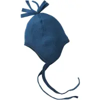 Engel - Baby Mütze Wollfleece - Muts 86/92, blauw