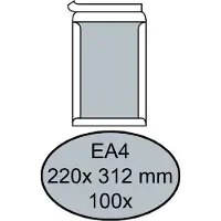 Quantore Envelop Quantore bordrug EA4 220x312mm zelfkl. wit 100stuks