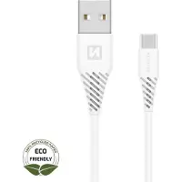 Swissten USB-C naar USB kabel - 1.2M - Wit - Duurzame verpakking