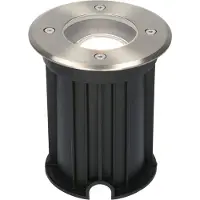 V-TAC Dimbare LED grondspot - Rond - RVS - 6000K daglicht wit - 5 Watt - IP65 straal waterdicht - 2 jaar garantie Grondspot buiten 230V