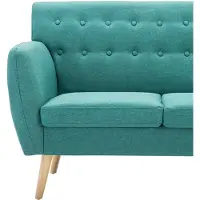 vidaXL Driezitsbank 172x70x82 cm stof groen