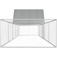 vidaXL Kippenren 10x2x2 m gegalvaniseerd staal