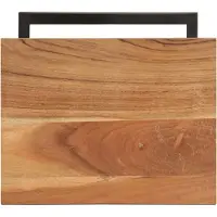 vidaXL Bijzettafels 2 st 31,5x24,5x64,5 cm massief acaciahout
