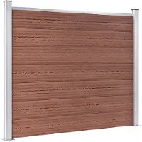 vidaXL Schuttingpanelenset 872x146 cm HKC bruin