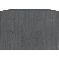 vidaXL Salontafel 110x50x34 cm massief grenenhout grijs