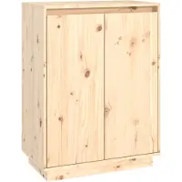 vidaXL - Schoenenkast - 60x35x80 - cm - massief - grenenhout