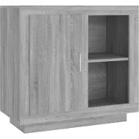vidaXL Dressoir 80x40x75 cm grijs sonoma eikenkleurig