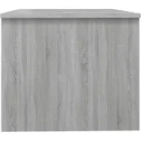 vidaXL Salontafel 80x50x42,5 cm bewerkt hout grijs sonoma eikenkleurig