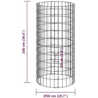vidaXL - Compostbak - Ø50x100 - cm - gegalvaniseerd - staal