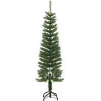 vidaXL Kunstkerstboom met standaard smal 150 cm pe
