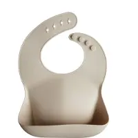 Mushie Slabbetje Met Opvangbakje Shifting Sand