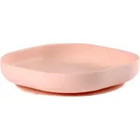 Beaba Siliconen Bord - Met Zuignap - Onbreekbaar & Ergonomisch - BPA-vrij - Geschikt voor Magnetron & Vaatwasser - Roze