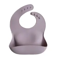 Mushie Silicone Slabbetje Bleke Mauwe