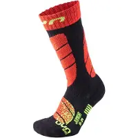 UYN Skisok UYN Junior Black Red-Schoenmaat 35 - 38