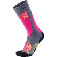 UYN Skisok UYN Women All Mountain Medium Grey Melange Pink-Schoenmaat 39 - 40