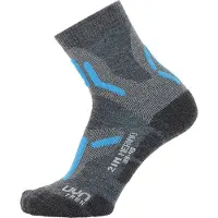 UYN Wandelsok UYN Women Trekking 2In Merino Mid Grey Turquoise-Schoenmaat 39 - 40
