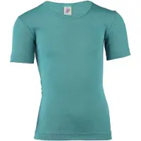 Engel - Kinder Unterhemd S/S - Merino-ondergoed 176, turkoois