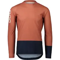 POC MTB Pure Pink/Navy Blue Long Sleeve Jersey || Maat: M