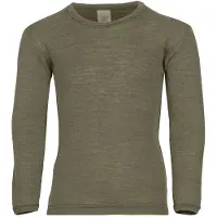 Engel - Kinder Unterhemd L/S - Merino-ondergoed 152, olijfgroen