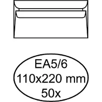 Quantore Bankenvelop EA5/6 80gr Wit Zelfklevend