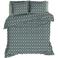 Romanette Dekbedovertrek Honky Tonk Mineral Katoen-200 x 200 / 220 cm | 2-Persoons