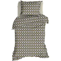 Romanette Dekbedovertrek Honky Tonk Beige Grijs Katoen-140 x 200 / 220 cm | 1-Persoons