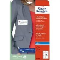 Avery-Zweckform J4785-20 Naamplaatje Kennzeichnungsetiketten (b x h) 80 mm x 50 mm 200 stuk(s)