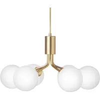 Nuura Hanglampe , Apiales, dimbare, Goud / Messing, Woonkamer, Glas, Scandinavisch