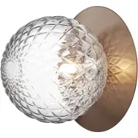 Nuura Liila 1 Wand/Plafondlamp Dark Bronze | Optic Clear | Large