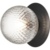 Nuura Liila 1 Outdoor Wand-Plafondlamp Black|Optic Clear