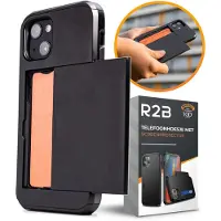 R2B iPhone 14 Hoesje met Pasjeshouder - Incl. Screenprotector - 3 Pasjes
