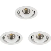 Ks Verlichting Inbouwspot Bjorn 1 Rond wit set 3 stuks