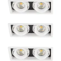 Ks Verlichting Inbouwspot Bjorn 2 wit set 3 stuks