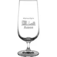 Fusion Gegraveerde bierglas op voet 41cl Assen