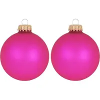 Bellatio 16x Bubblegum roze glazen kerstballen mat 7 cm kerstboomversiering -