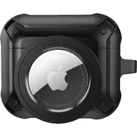 Telestore 2 in 1 AirPods 3 en Airtag Case - TPU hybride zwart hoesje Beschermhoes - AirPods 3 Cover - AirPods AirTag Hoesje - Geschikt voor Apple Airpods 3 - zwart - hard cover