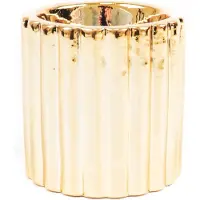 Housevitamin GOUD DIAGONAAL RIBBEL -6,5X6,5X6 CM