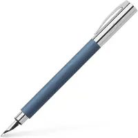 Faber-Castell 147140 Vulpen Medium Medium Punt Ambition Hars Blauw Compatibel