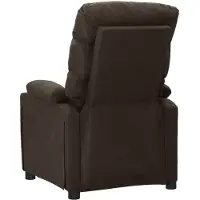vidaXL Massagestoel stof donkerbruin